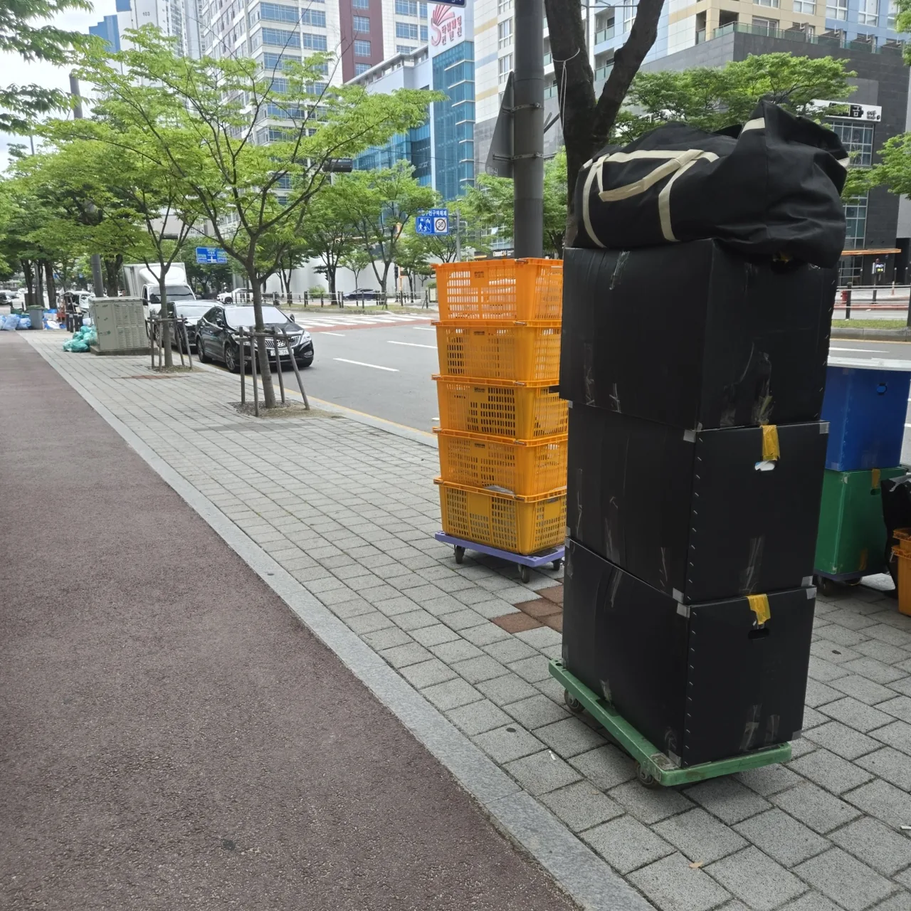 곡성 안마의자운송 작업사진